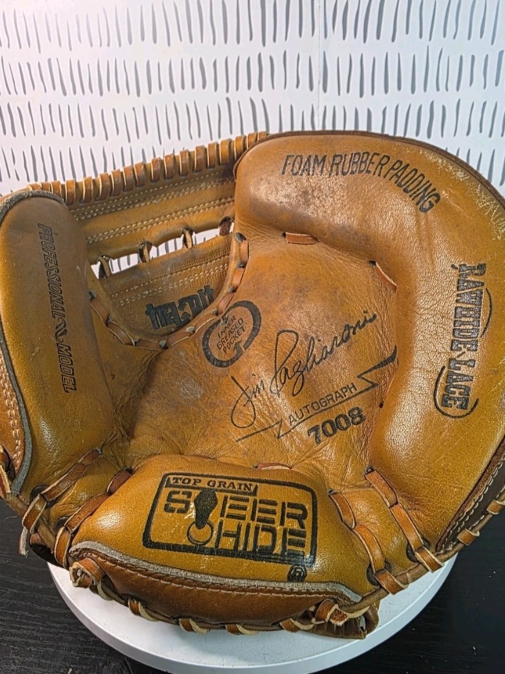 JIM PAGLIARONI VINTAGE Personal 7008 Model Catcher's Mitt Glove Made in Japan